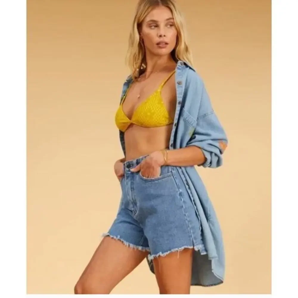 Billabong x The‎ Salty Blonde So Vibey Denim Shorts